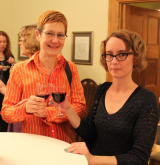  Hélène Roulston and Cheryl Smeall at the 2017 McGill Associates Prize in Translation reception.