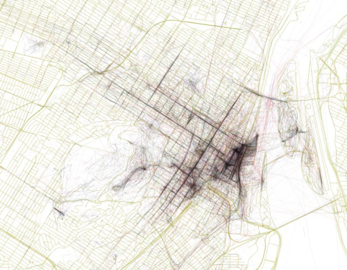 A map of popular visitor trajectories A map of popular visitor trajectories