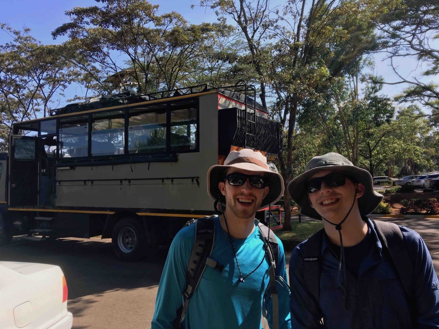 AFSS students in front of the famous Bunduz truck that transports the group all over East Africa during the program