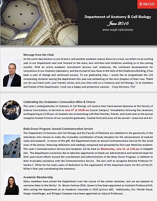 An image of the June 2016 newsletter