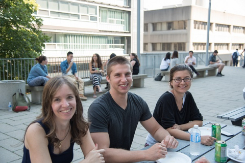 Research students in summer 