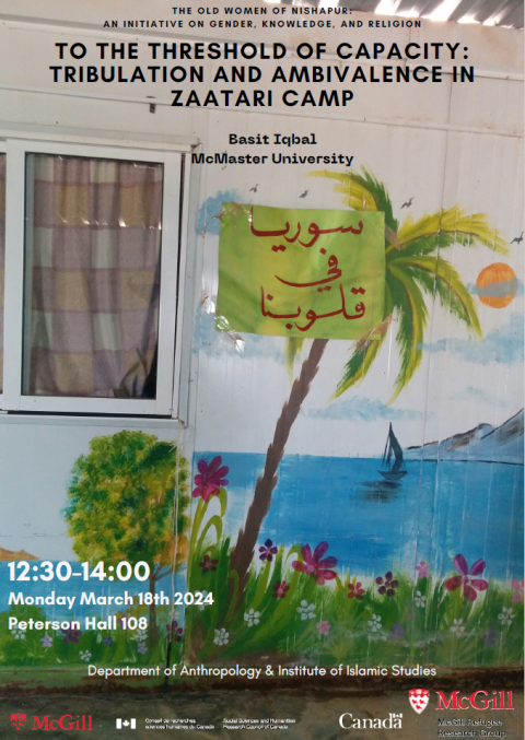 Poster with event details and photo of wall mural.