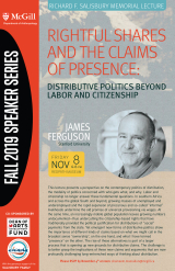 Poster advertising James Ferguson lecture