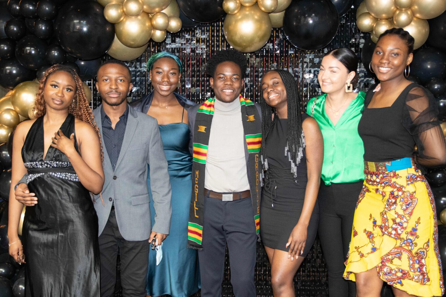 Students celebrating Black Grad 2022