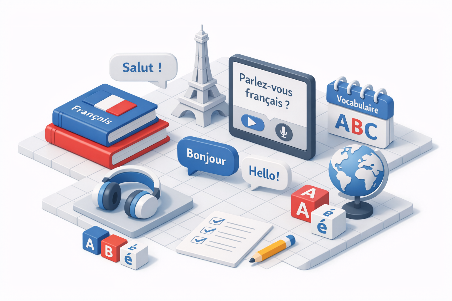 AI-generated image related to French language