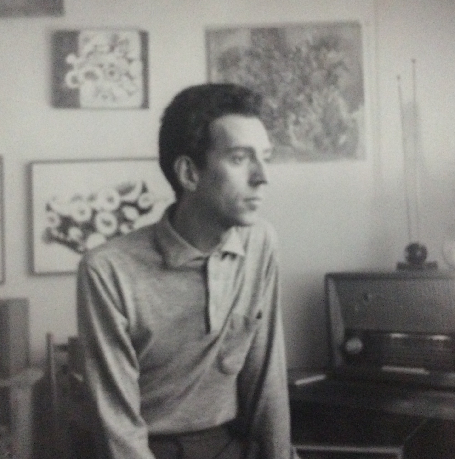 Black and white image of Gerry Tondino
