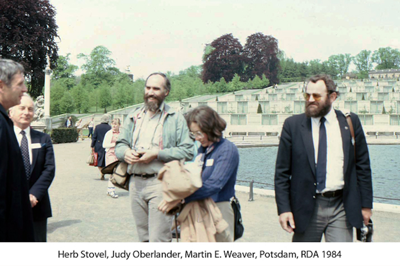 Herb Stovel, Judy Oberlander, Martin E. Weaver, Postdam, RDA 1984