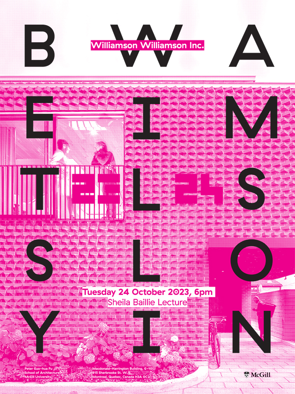 Betsy Williamson lecture poster