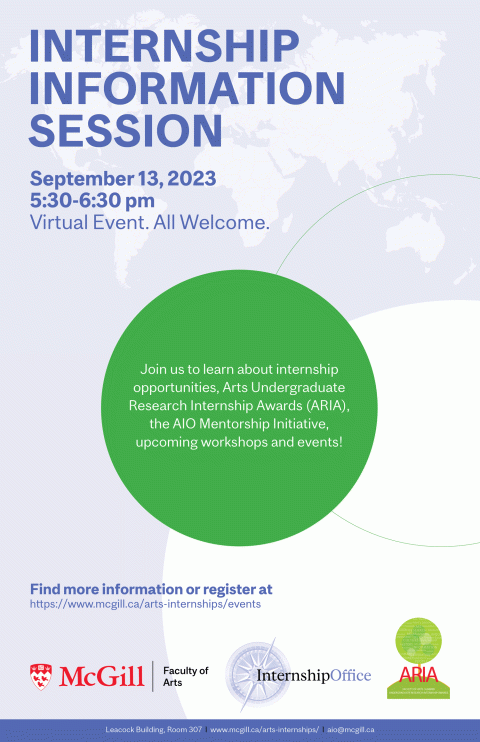 Poster of AIO Information Session.
