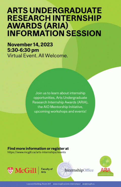 ARIA Info Session Poster