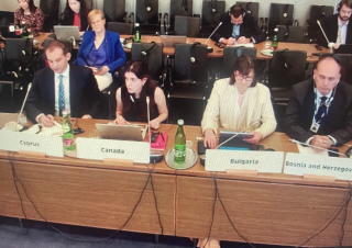 Delivering a statement at the OSCE’s Permanent Council, the principle decision-making body for political consultation.