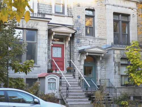 Video still of red door from Eloise Lu's film