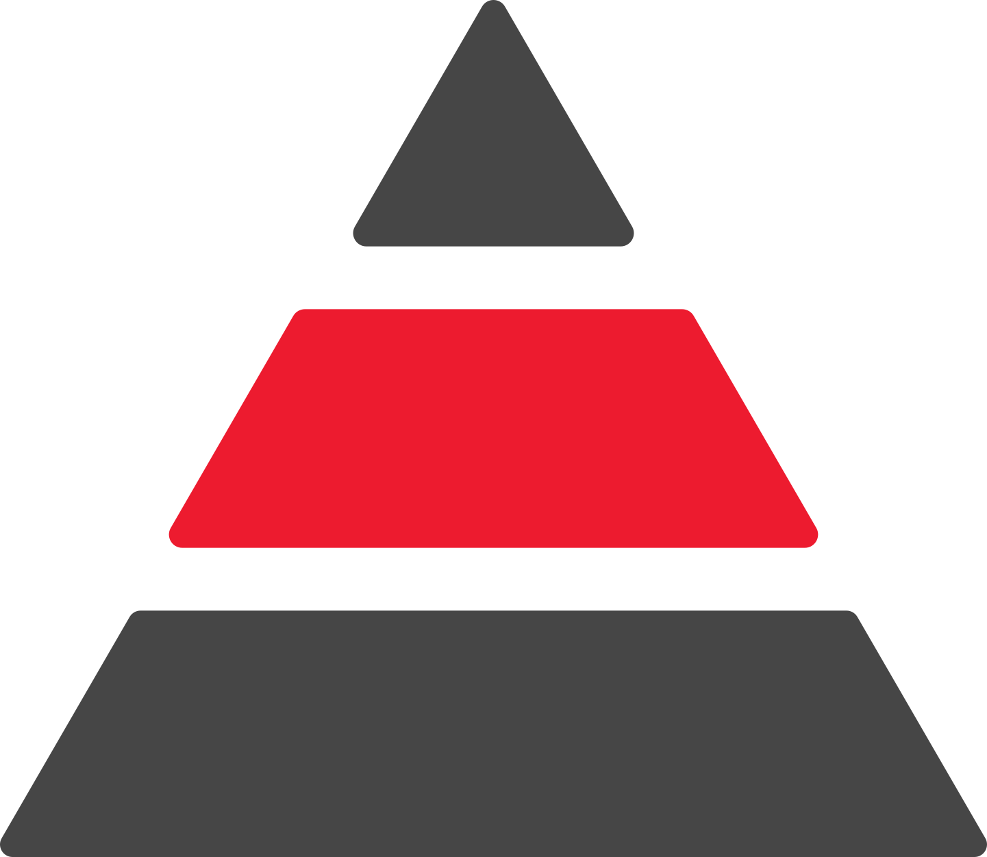 Pyramid of change icon