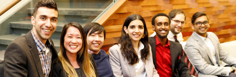 Group of smiling students from the BBME program