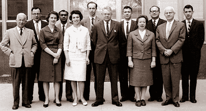 Portrait of the core of the Department, 1965