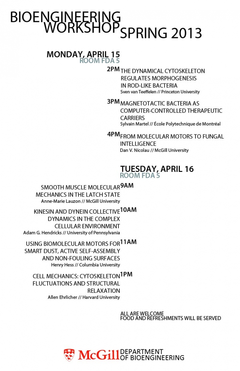 Bioengineering Workshop Poster