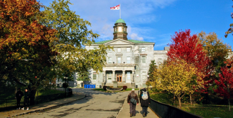 McGill Arts Building in Fall