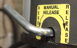 Brake release handle
