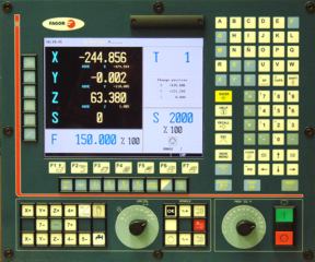 Fagor CNC control panel