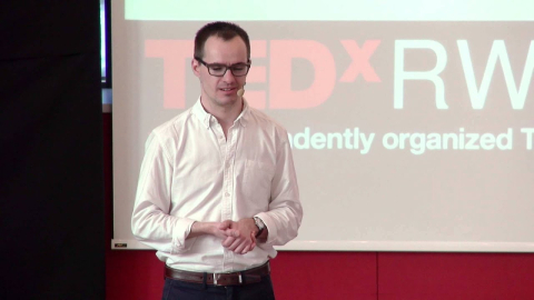 One of our staff members giving a presentation