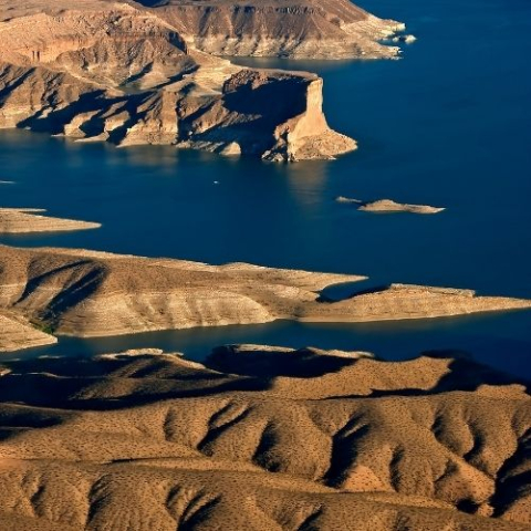 desert dune and water