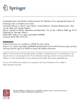 Cryptosporidium and Giardia as Determinants  for Selection of an Appropriate Source of  Drinking-water in Southern Sri
