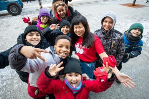 Group of students at My Day @ McGill