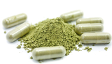 Ground triphala with supplement pills