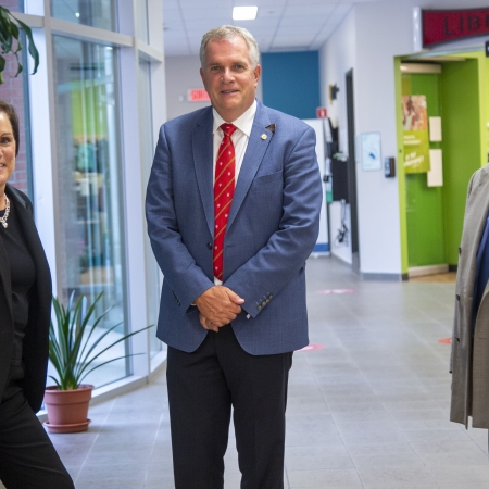 Mme Christine Ménard, Dr Gilles Brousseau et M Michel Leblanc