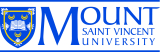 Mount Saint Vincent University logo crest with their name written out on the right