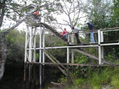 Field visit to the hydromet station in St. Cuthbert&#039;s Mission, Guyana