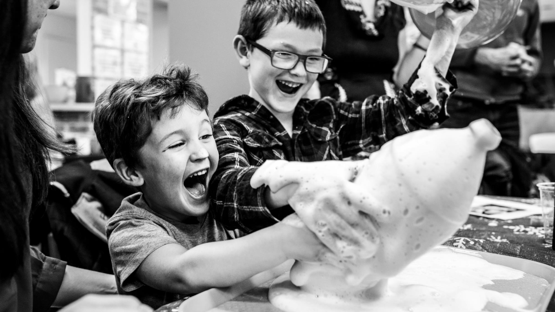 Childing playing at the Carrefour Familial Hochelaga, a community agency that works with families of parents and significant adults with children aged 0 to 17.