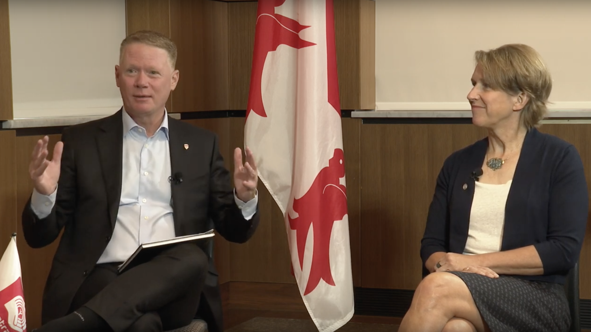 McGill 2021 Centraide Campaign video featuring Campaign Committee Co-Chairs, Louis Arseneault, Vice-Principal, Communications and External Relations, Anja Geitmann, Dean, Faculty of Agri & Env Sciences