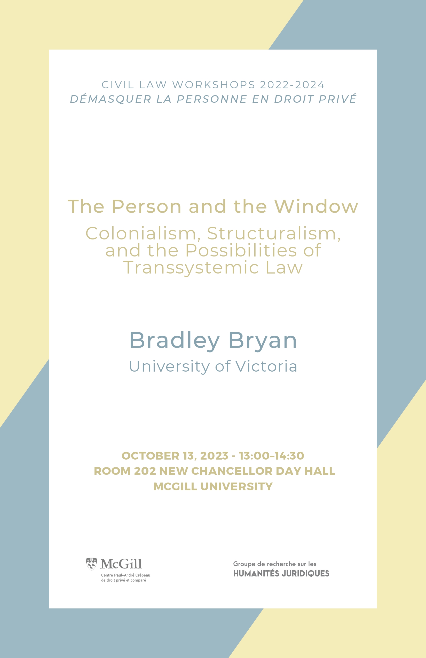 Bradley Brian event flyer