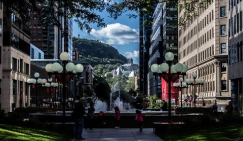 La rue McGill durant l'été