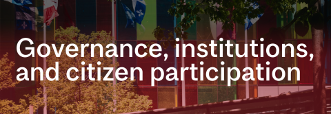 Axis “Governance, institutions, and citizen participation”