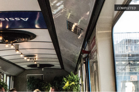 Ceiling of an MR-63 metro car. 