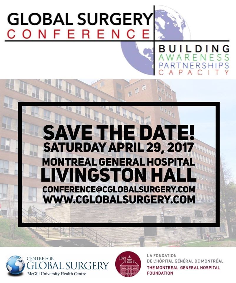 6th Annual Global Surgery Conference Channels McGill University