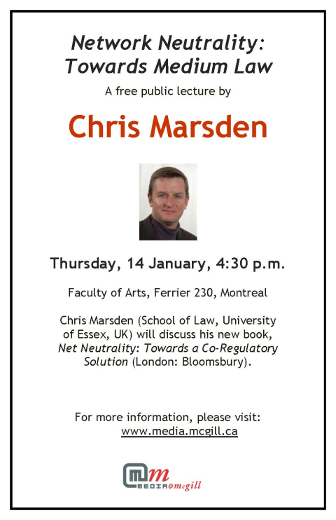 Chris Marsden event poster