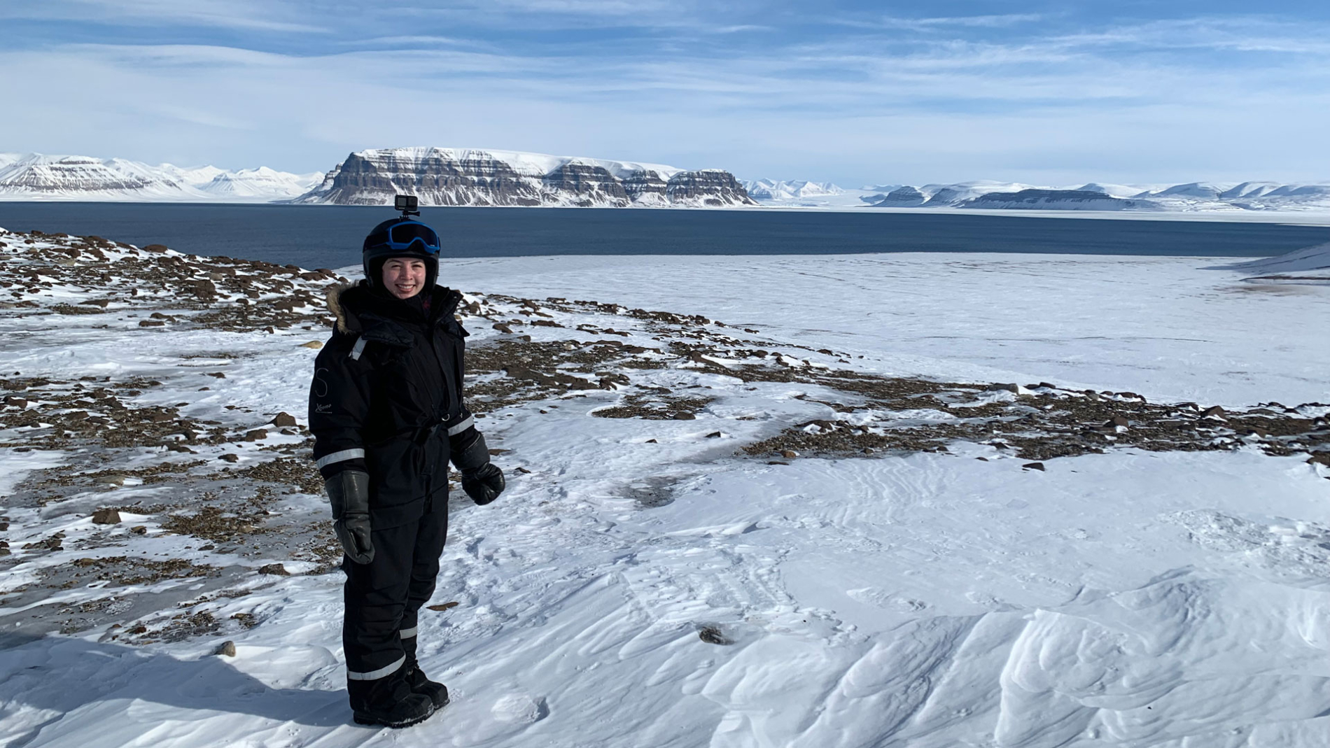 Lizz Webb in Svalbard