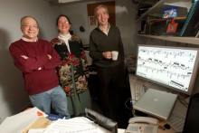 Pictured here are researchers Peter Schubert, Julie Cumming and Jonathan Wild.