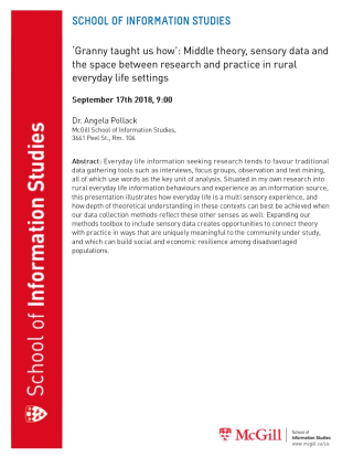 Sis Job Talk Angela Pollack Channels Mcgill University
