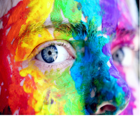 Person With Body Painting