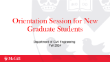 2024 Civil Engineering Orientation Presentation