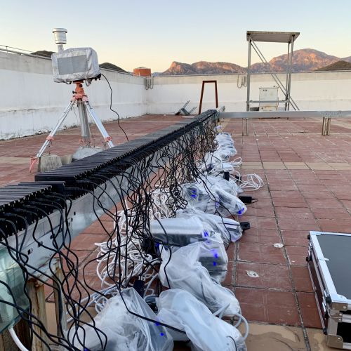 Air Pollution Monitors on Roof