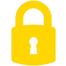 logo of an yellow lock