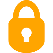 logo of an orange lock