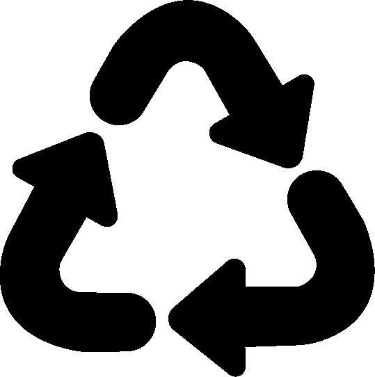 Recycling logo - 3 arrows in a triangle shape