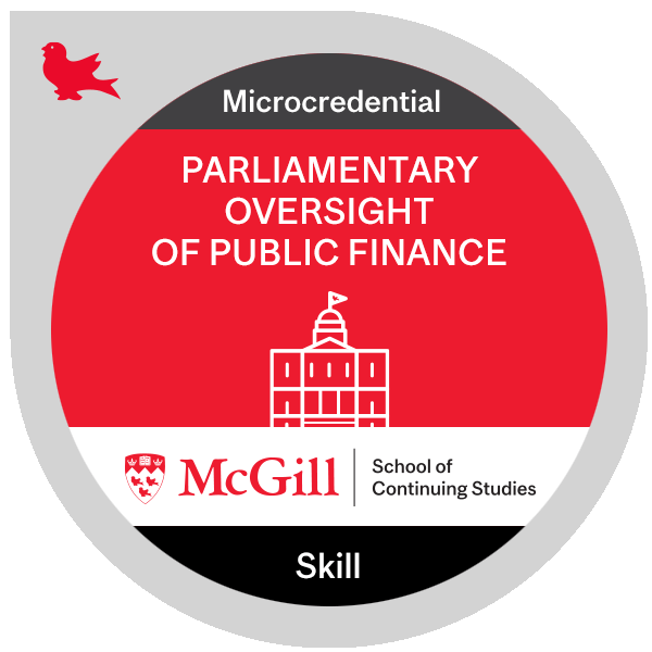 Microcredential in Parliamentary Oversight of Public Finance