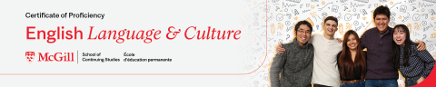 McGill SCS English Language and Culture page header